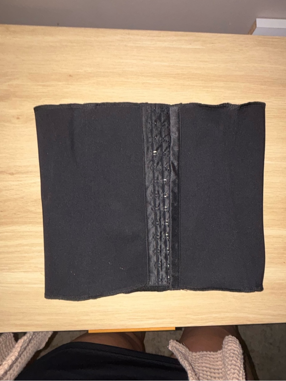 SKIMS Black Adjustable Waist Shaper with Hook Panel